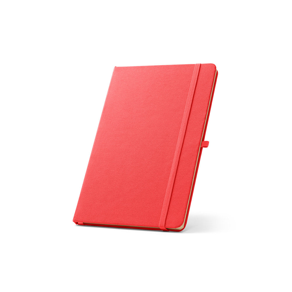 ANNE - A5 notebook in recycled polyester (100% rPET) with lined pages