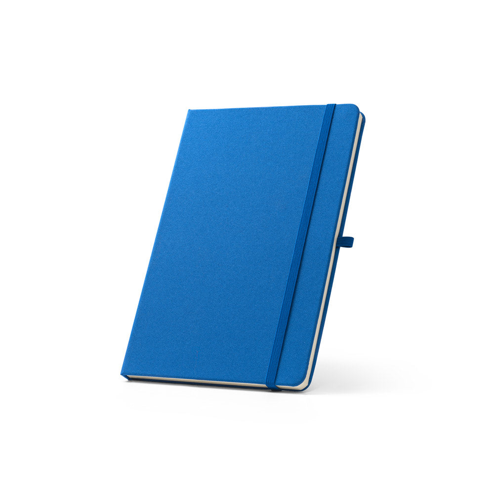 ANNE - A5 notebook in recycled polyester (100% rPET) with lined pages