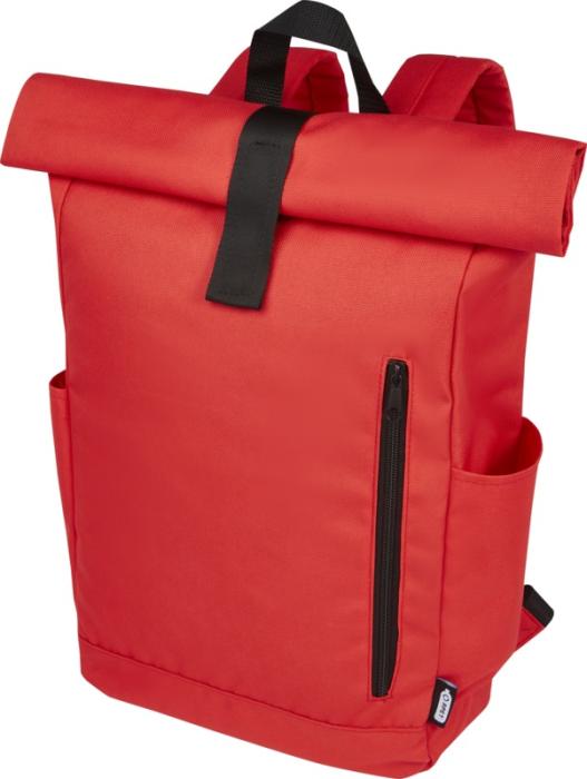 BYRON - 15.6" GRS RPET roll-top backpack 18L