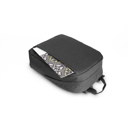 GIJON - Laptop backpack in 600D recycled high-density polyester and 210D recycled polyester lining