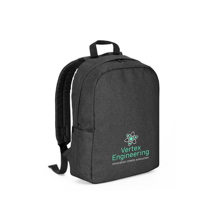 GIJON - Laptop backpack in 600D recycled high-density polyester and 210D recycled polyester lining