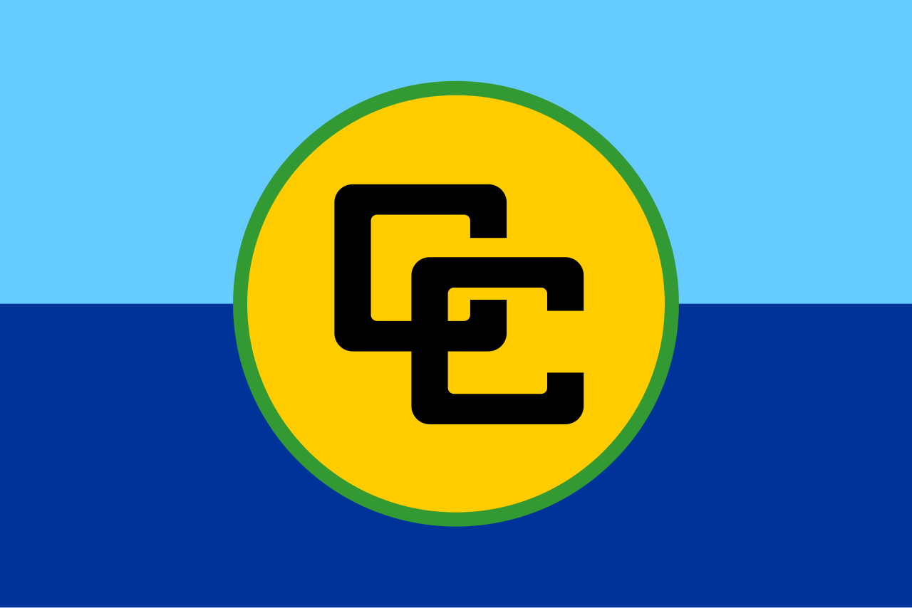 CARICOM flag – Promotional products delivered across the Caribbean region (Jamaica, Trinidad, Barbados) – Produits promotionnels livrés dans toute la région des Caraïbes (Jamaïque, Trinité, Barbade)